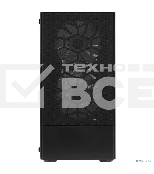 Компьютерный корпус 1STPLAYER FIREBASE X4-M Black / mATX, TG / 1x120mm & 2x140mm LED fans inc. / X4-M-BK-2F1P-1F1