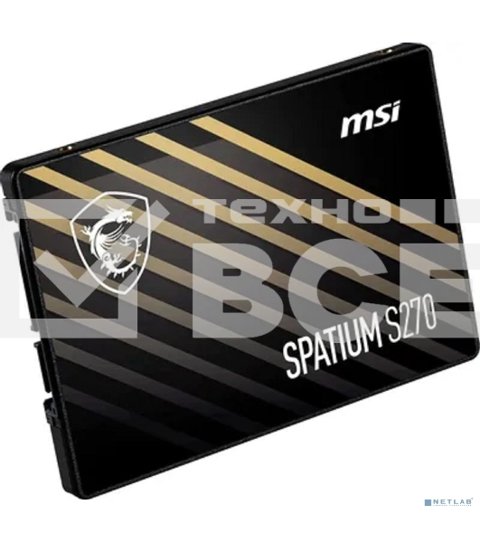 Накопитель SSD MSI SPATIUM S270, 960Gb, 2.5