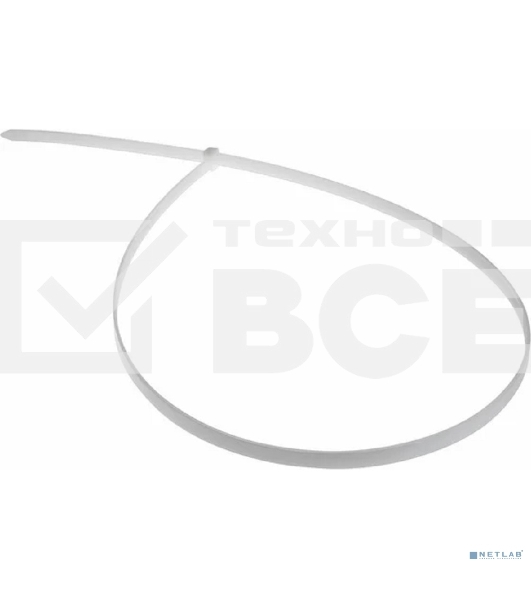 Хомут-стяжка кабельная нейлоновая Rexant 700 x 9,0 мм, белая, упаковка 100 шт.