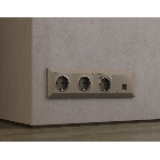 Комплект механизма электрической розетки ALFA Темная бронза матовый 2USB A+A 18W (быстрая зарядка) с/з QUANT (AP6390, VM155) MA639010, фото4