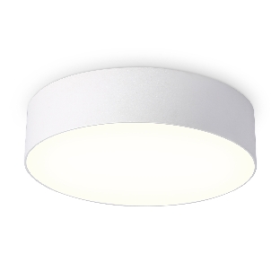 Потолочный светодиодный светильник Ambrella light FV5519 WH белый LED 26W 3000K D220*58 (Без ПДУ)