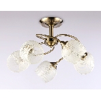 Светильник Ambrella light TR3199/5 SB/CL/FR бронза/прозрачный/белый матовый E27/5 max 40W D600*485, фото5