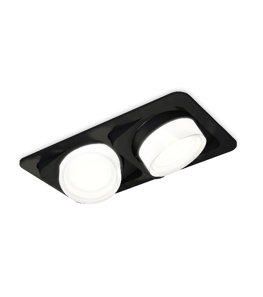 Комплект встраиваемого светильника Ambrella light XC7664083 SBK/FR/CL черный песок/белый матовый/прозрачный MR16 GU5.3 (C7664, N7160)