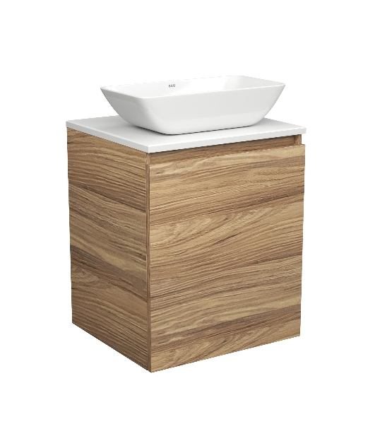 Тумба Bau Dream Blackwood 50 с дверцей, раковина BAU Spectrum mini 47х24