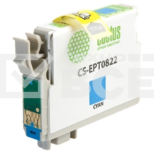 Картридж струйный Cactus CS-EPT0822 (T0822) голубой (13,8 мл) для Epson Stylus Photo R270/290/RX590