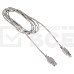 Кабель Buro BHP RET USB_BM30 USB A(m) USB B(m) 3м серый блистер