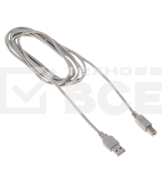 Кабель Buro BHP RET USB_BM30 USB A(m) USB B(m) 3м серый блистер