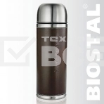 Термос BIOSTAL-Охота NYP-1000P, 1 л, узкое горло, с крышкой-чашкой, кож. вставка, доп. пробка. в уп. 12 шт) &, фото 1