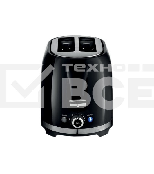 Тостер Centek СТ-1432 черный/стальной