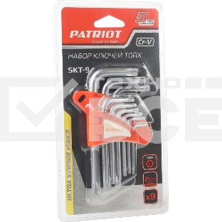 Набор ключей PATRIOT SKТ-9, TORX,T10-T50,CRV, 9 шт