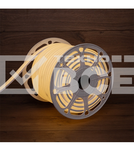 Гибкий неон LED SMD, форма – D, 16х16 мм, теплый белый, 120 LED/м, бухта 50 м