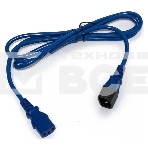 Шнур для блока питания Hyperline, IEC 320 C13, вилка C14, 3 м, 10А, провода 3 х 0,75 кв. мм, цвет: синий, фото2