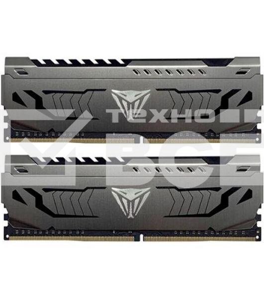 Оперативная память Patriot Viper Steel, DDR4, 16GB (2x8 GB), 3733 MHz, CL17, DIMM, радиатор, чёрный
