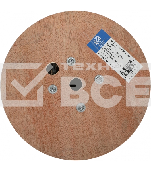 Кабель сетевой Ningbo FTP 4 пары cat5E solid 0.5мм Cu molded 305м серый outdoor стальной трос