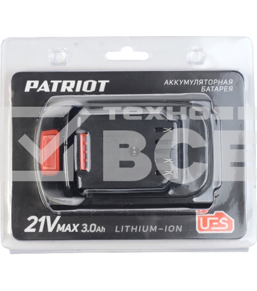 Батарея аккумуляторная PB BR 21V(Max) Li-ion 3,0Ah UES тонкая зарядка