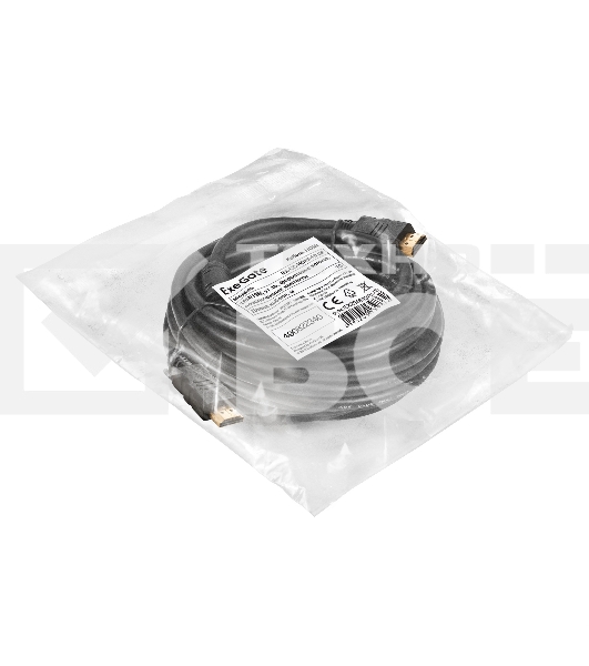 Кабель HDMI ExeGate EX-CC-HDMI-10.0F (19M/19M, 10м, v1.4b, ферритовые кольца, позолоченные контакты)