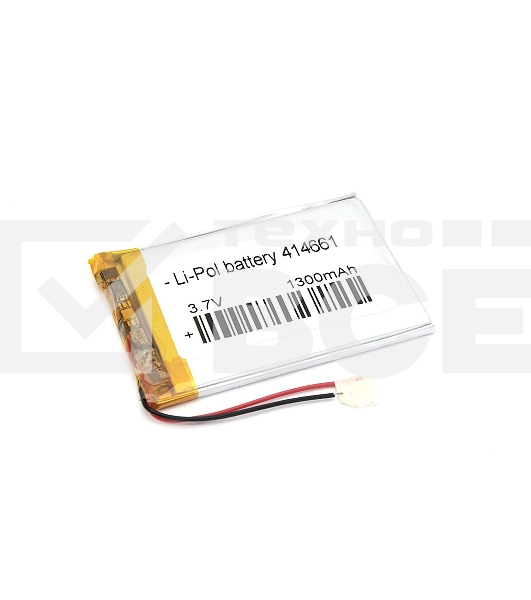Аккумулятор Li-Pol (батарея) 4.1*46*61мм 2pin 3.7V/1300mAh
