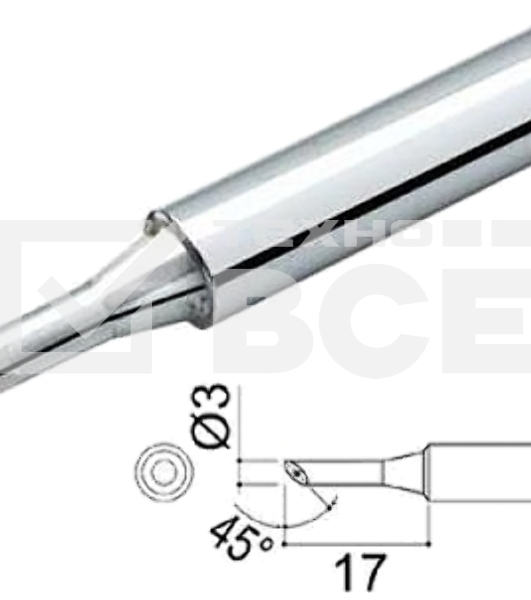 Жало паяльное Quick QSS960-T-3CM микроволна