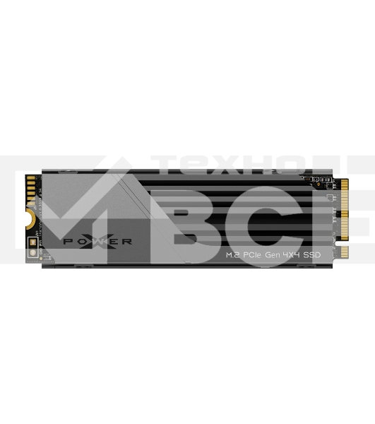 Накопитель SSD Silicon Power XS70, 2Tb, PCIe 4.0 x4, M.2 2280, NVMe, R/W 7300/6800, с радиатором