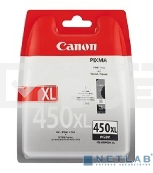 Картридж струйный Canon PGI-450XLPGBK (6434B001) пигментный черный, 22мл (500 стр.), для PIXMA iP7240/MG6340/MG5440