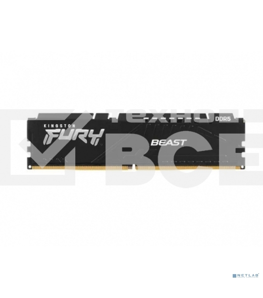 Оперативная память Kingston 16GB DDR5 5200MHz (1*16Gb) DIMM KF552C36BBE-16 Fury Beast Black