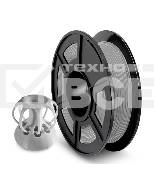 Филамент NVPRINT TPU Grey для 3D печати диаметр 1.75мм  длина 165 метров  масса 0,5 кг