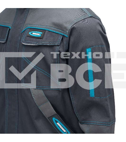 Куртка профессиональная рабочая, 97% хлопок 3% спандекс, XXXL Gross