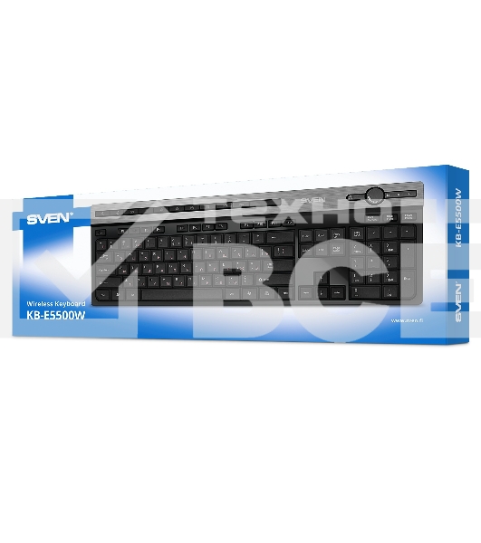Клавиатура SVEN KB-E5500W беспроводная USB черный