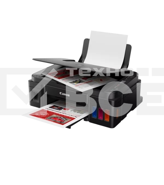 МФУ струйный Canon PIXMA G3410 (2315C009), A4, цветное, печ. 8.8 стр/мин (ч/б) 5 стр/мин (цвет), скан. до 19 стр/мин., 4800x1200 dpi (принтер) 1200х600 dpi (сканер), USB, Wi-Fi