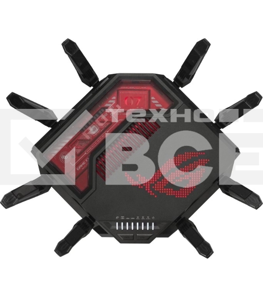 Маршрутизатор ASUS GT-BE19000, черный/красный, 90IG0850-MO9A0V