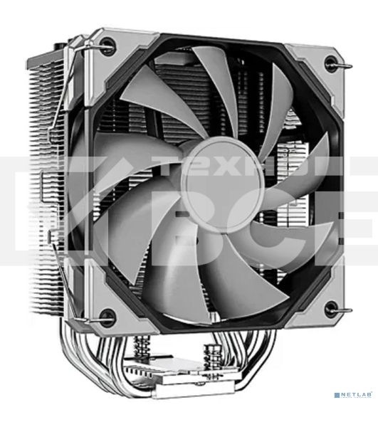 Кулер Cooler ID-Cooling SE-214-XT BASIC черный/серебристый 120мм алюминий+медь 1800rpm 27db 4-pin 180W 150мм