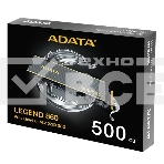 Накопитель SSD ADATA LEGEND 860, 500Gb, PCIe 4.0 x4, M.2 2280, NVMe, R/W 5000/3000, с радиатором, фото10