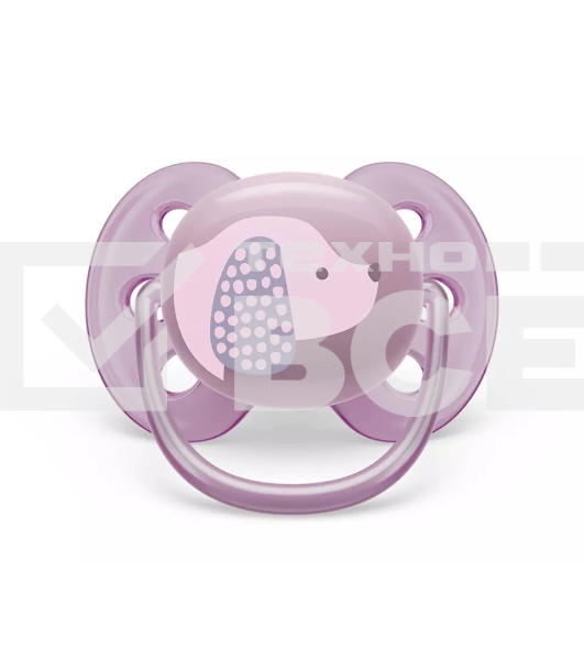 Пустышка Philips Avent ultra soft, собачка, 6-18 мес., 1 шт.