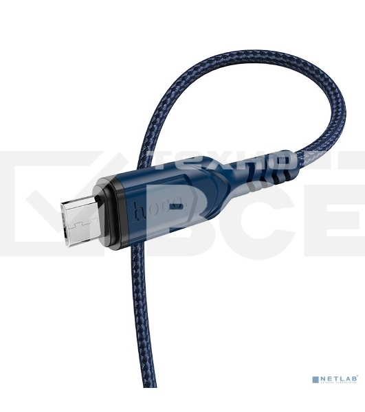 Кабель USB Micro/HOCO HC-44906 X59/1m/2.4A/Нейлон/Red