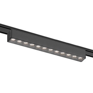 Светильник трековый светодиодный GV1409 BK черный IP20 12W 4200K 48V 24° 230*26*24