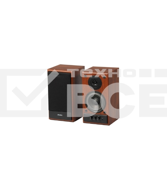 Колонки Sven SPS-702 2.0 коричневый/орех 40Вт