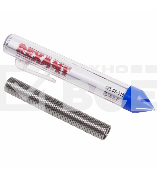 Припой с канифолью 20гр. d=1.0мм (Sn60 Pb40 Flux 2.2%) Rexant 09-3103