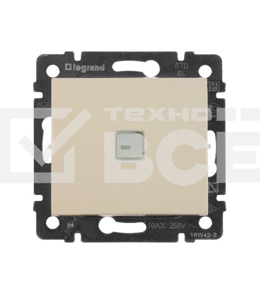 Переключатель Legrand 774326 Valena 2напр 10A с подсв, сл. кость