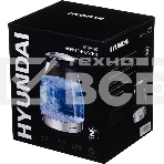 Чайник электрический Hyundai HYK-G2030 1.7л. 2200Вт черный (корпус: стекло), фото7