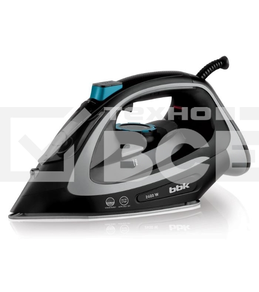 Утюг BBK ISE-2405 черный/серебро, 2400 Вт