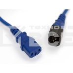 Шнур для блока питания Hyperline, IEC 320 C13, вилка C14, 3 м, 10А, провода 3 х 0,75 кв. мм, цвет: синий, фото 1
