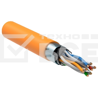 Кабель связи витая пара ITK LC1-C604-327 F/UTP кат.6 4x2x23AWG LSZH оранжевый (305м)
