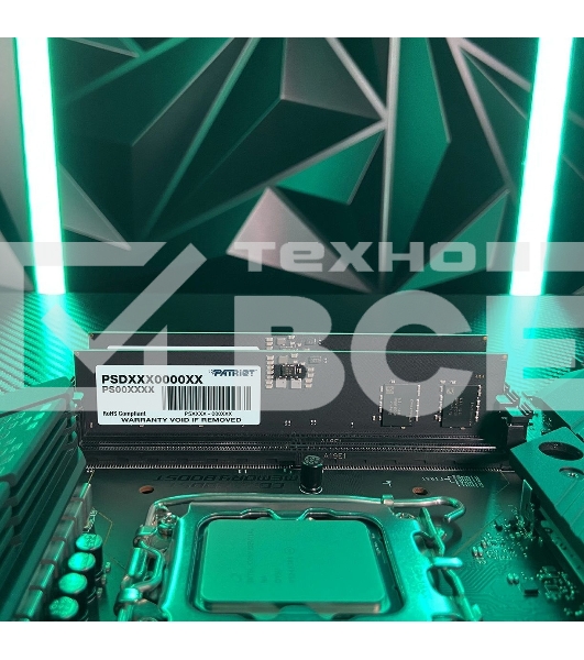 Оперативная память Patriot Signature, DDR5, 16GB (1x16 GB), 5600 MHz, CL46