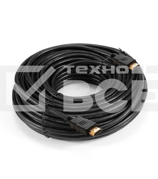 Кабель HDMI ExeGate EX-CC-HDMI-20.0F (19M/19M, 20м, v1.4b, ферритовые кольца, позолоченные контакты)