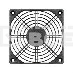 Решетка для вентилятора 120x120 ExeGate EG-120PSB (120x120 мм, пластиковая, квадратная, черная), фото 1