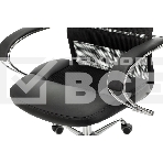 Кресло руководителя Бюрократ CH-608SL/BLACK TW-01 TW-11 черный, искусст.кожа/ткань, крестовина хром, спинка сетка, фото6