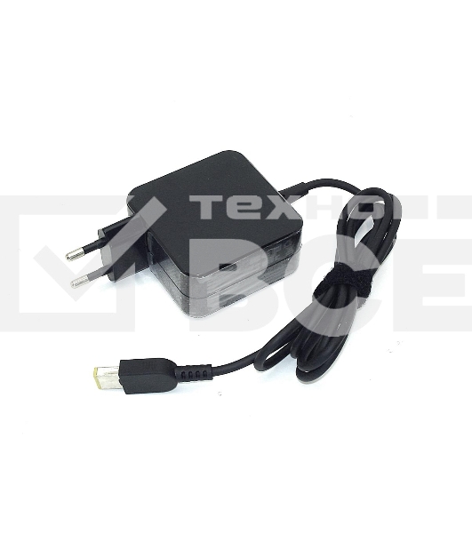 Блок питания (сетевой адаптер) для ноутбуков Lenovo 20V 2.25A Rectangle 45W OEM