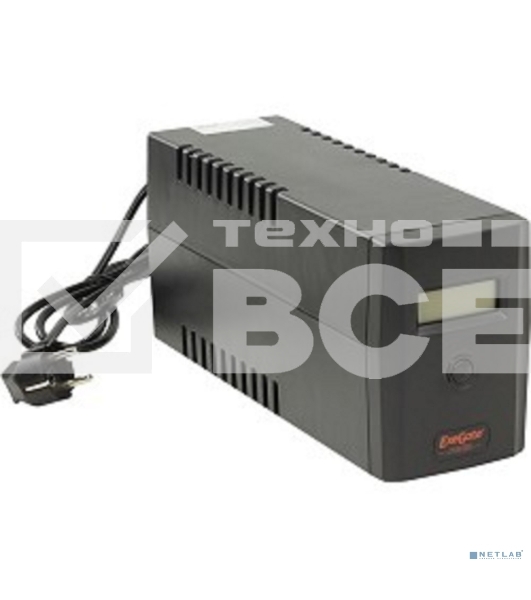 Источник бесперебойного питания Exegate Power Smart ULB-800 LCD <800VA, Black, 2 евророзетки, USB>