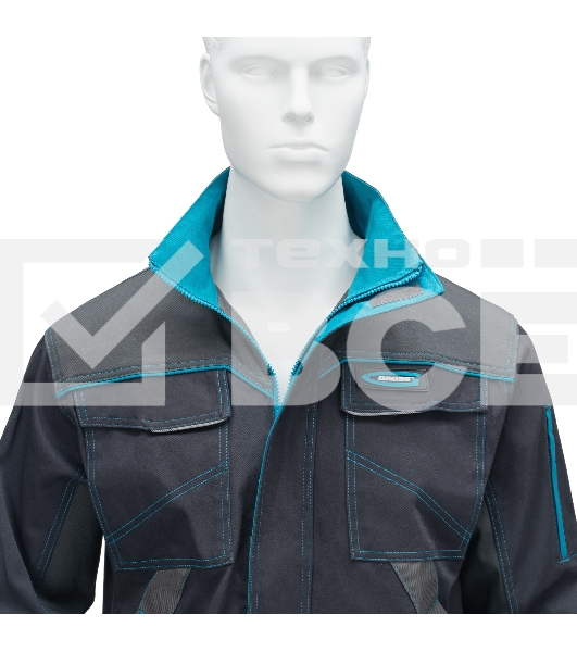 Куртка профессиональная рабочая, 97% хлопок 3% спандекс, XXXL Gross