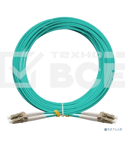 Патч-корд волоконно-оптический ExeGate FC-D-503-LC-LC-10M-LSZH (Шнур ВО MM 50/125 (OM3), LC/UPC-LC/UPC, Duplex, LSZH, 10м)